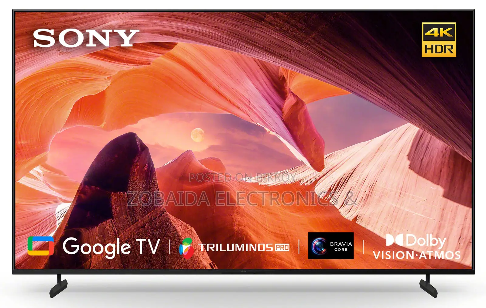 50 Inch-Sony Bravia KD-50X80J-4K Ultra HD Smart LED Android TV