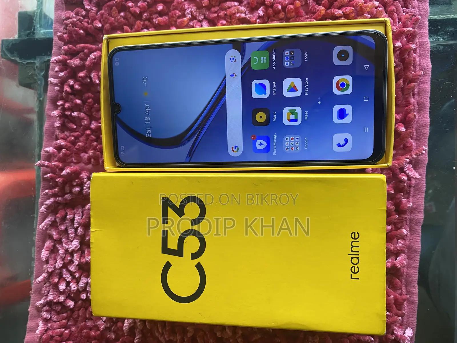 Realme C53 6/128 full box (Used)
