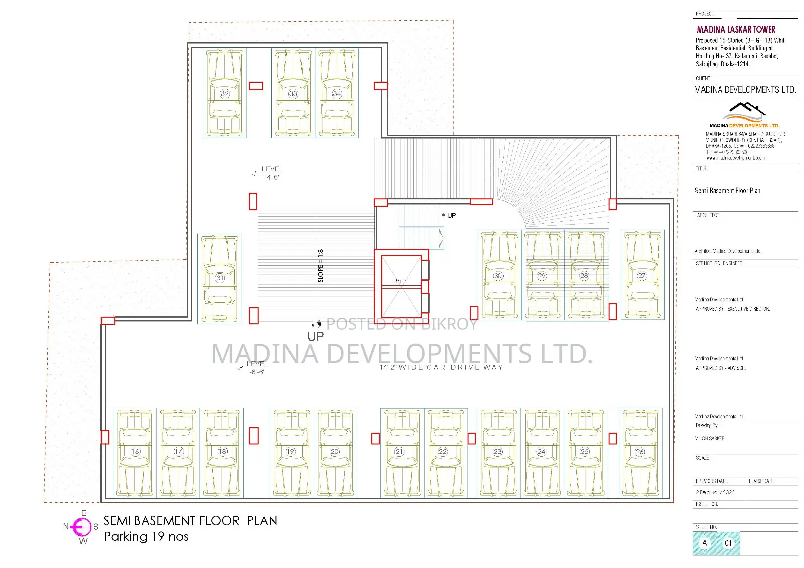1430 sft Flat for Sale at Bashabo