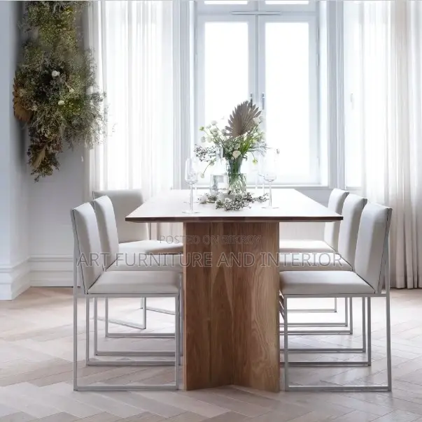 Iron Dining Table & Chair - 66