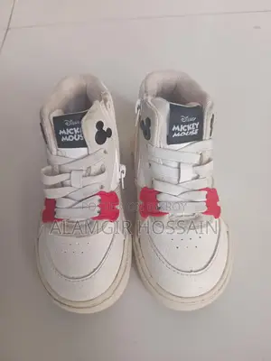 Zara Kids Disney Mickey Mouse High Top Sneakers