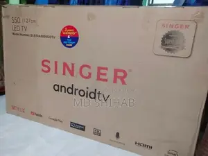 Singer 50" 4k voice control TV (borderless) 1 year's warranty)