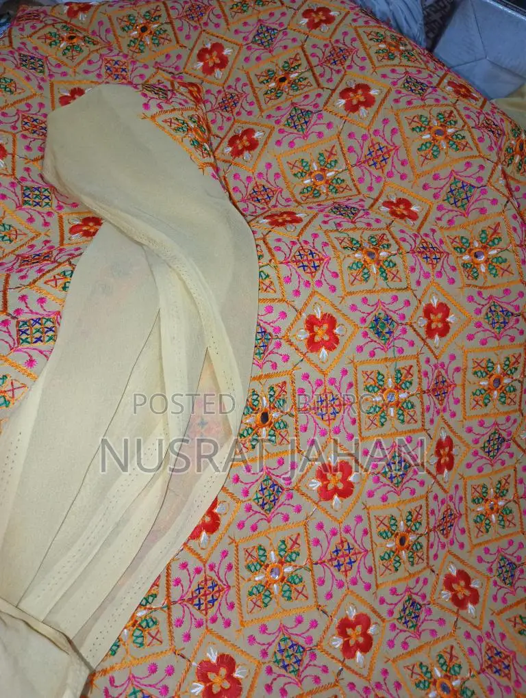 Attractive Embroidered Georgette Fabric