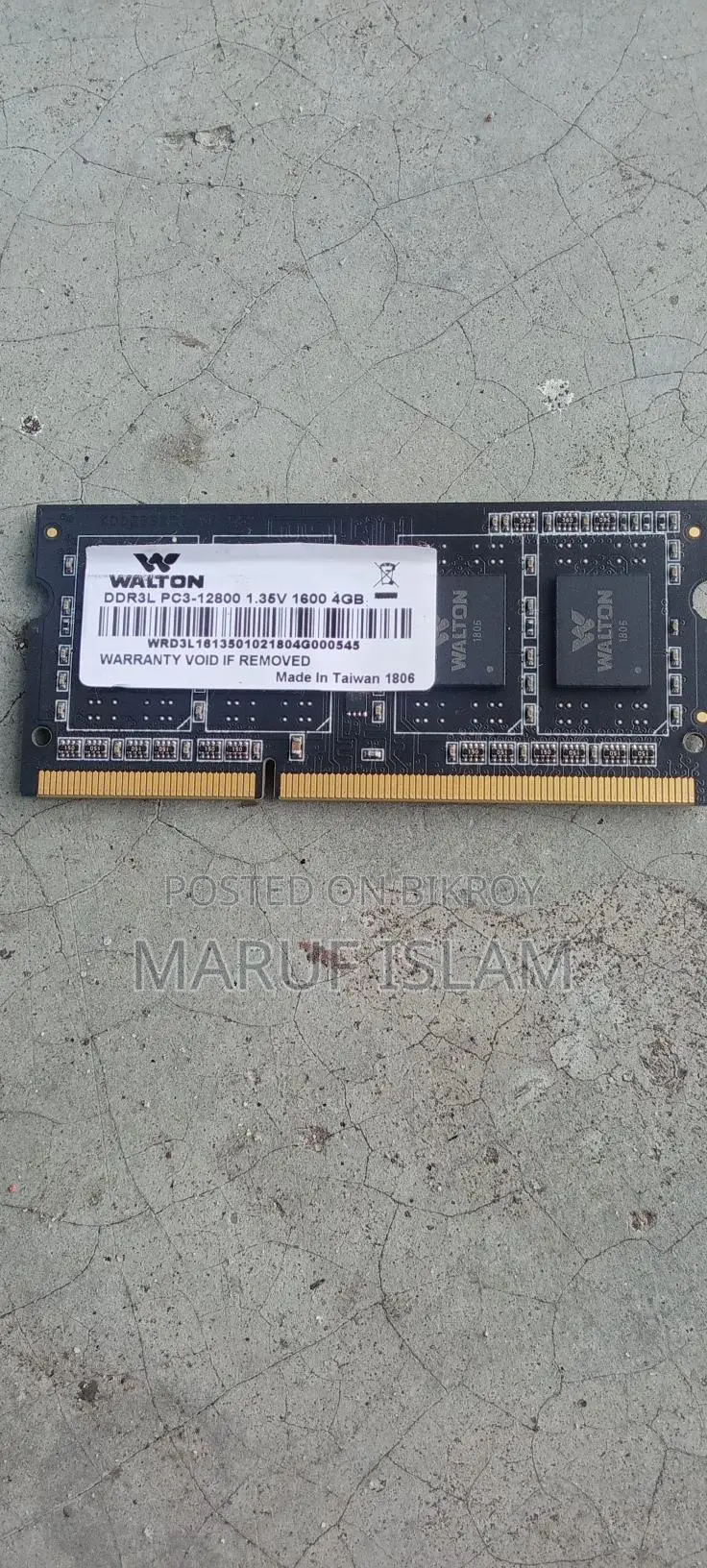 Laptop DDR3 4GB RAM Used for Sale