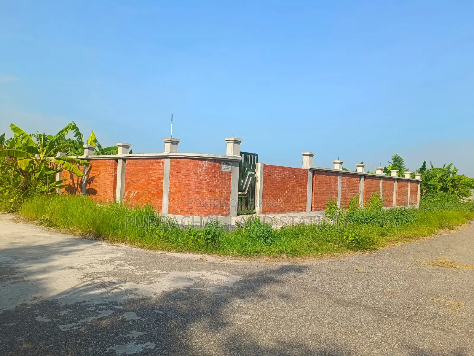 100/54 Fit road corner 10 katha plot urgent sale in sector:24,Purbachal.