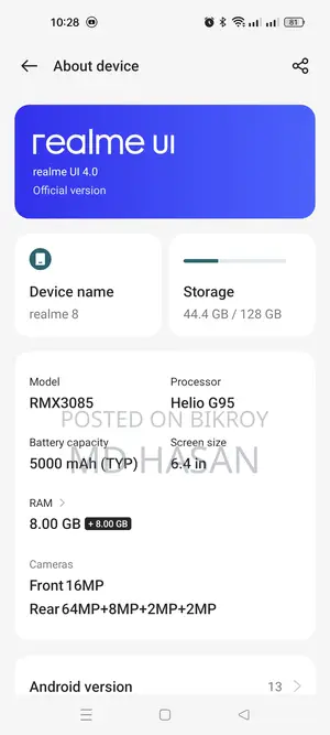 Realme 8 ` (Used)