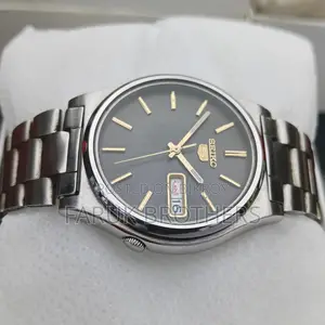 Seiko Original Stainless Steel Watch – Grey Dial With Luminous Hands