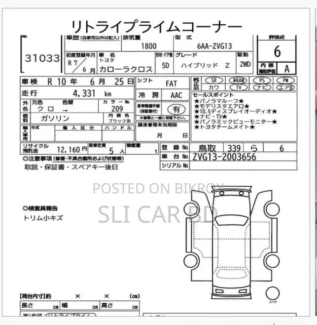 Toyota Corolla Cross 2025 GRADE 6