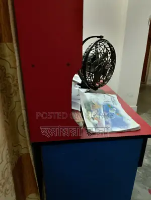 Used Multifunctional Study Table With Storage Shelves Good Condition