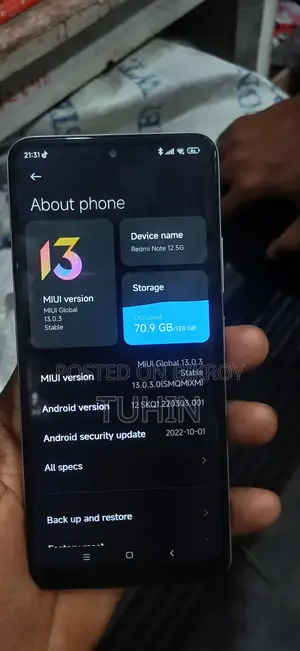Xiaomi Redmi Note 12 5g (Used)