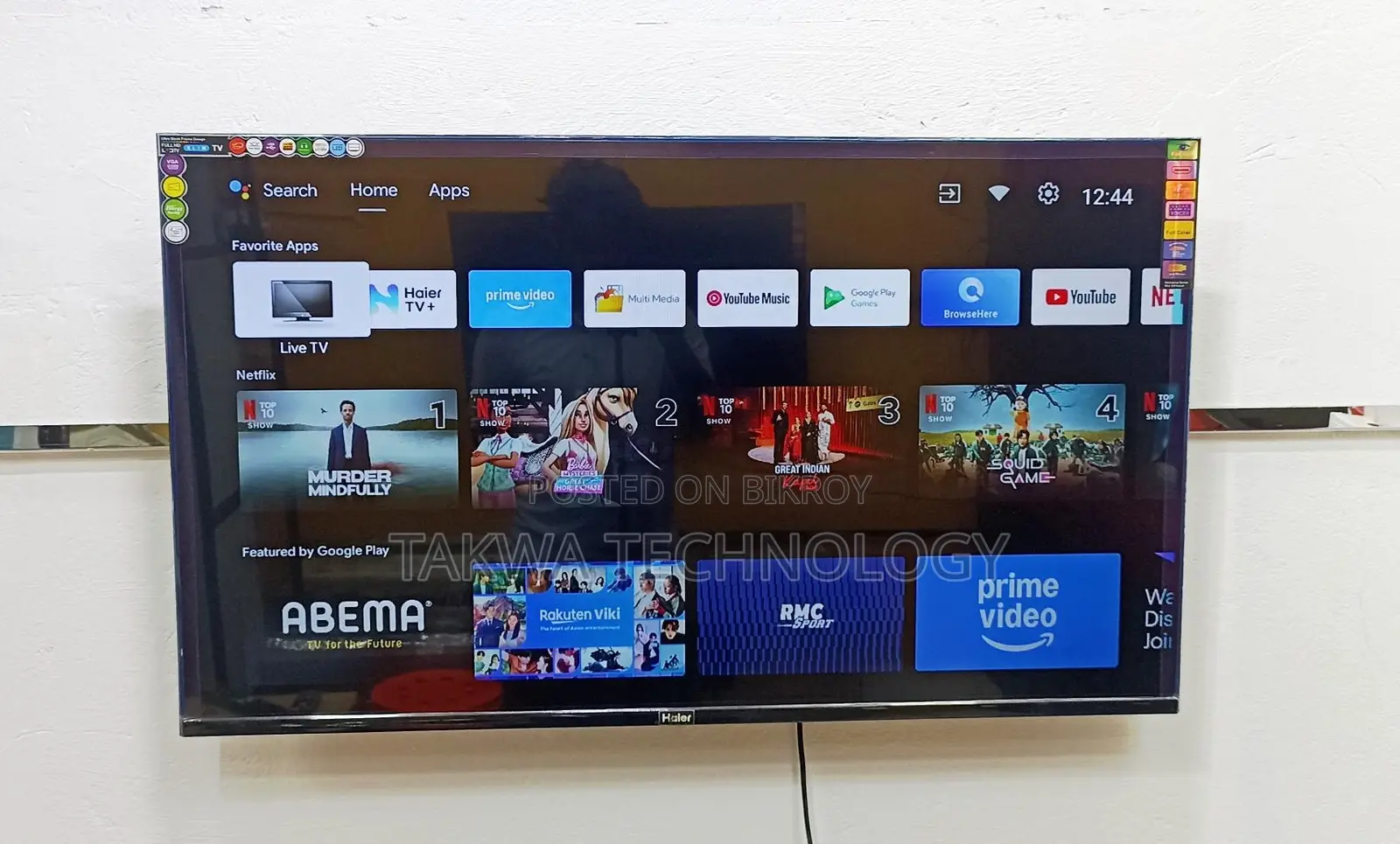 Haier-43" Inch Android Frameless Voice Control TV