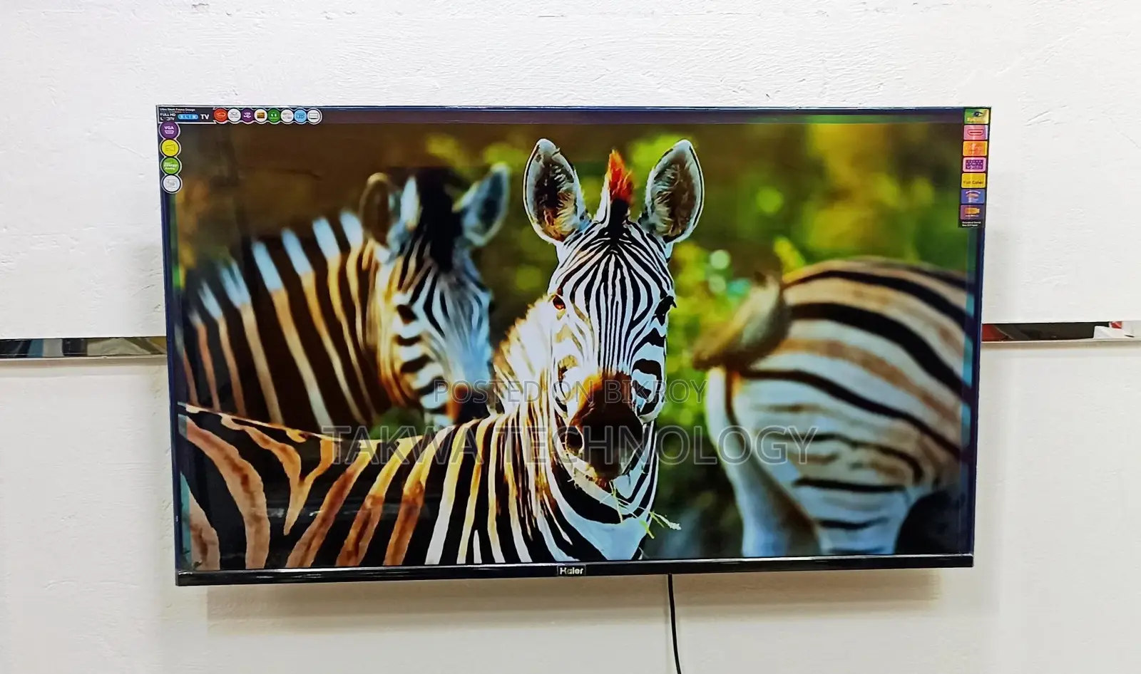 Haier-43" Inch Android Frameless Voice Control TV