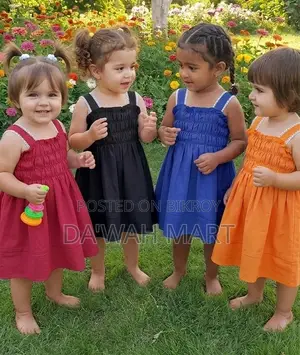 Mega Offer: Buy 4 Together with Free Courier for Kids' AC Dresses
