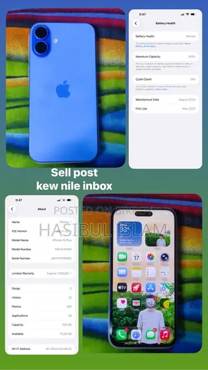 Apple iPhone 16 Plus GLOBAL (Used)