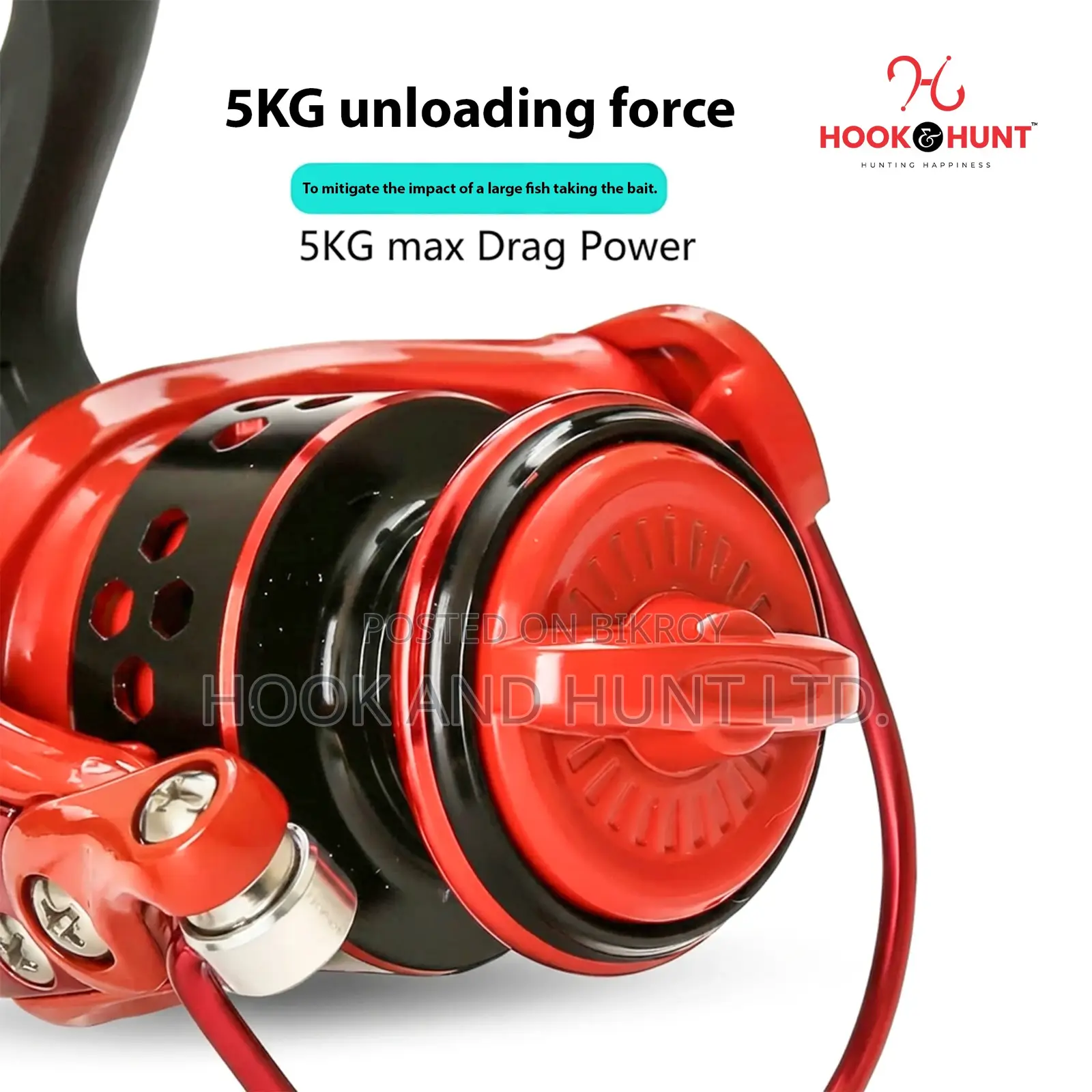 DC150 Mini Metal Spinning Reel 5kg Drag 200g