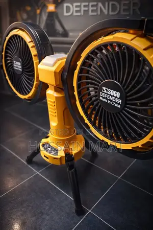 Defender Sogo Portable 8000mah Rechargeable Dual Head Camping Fan