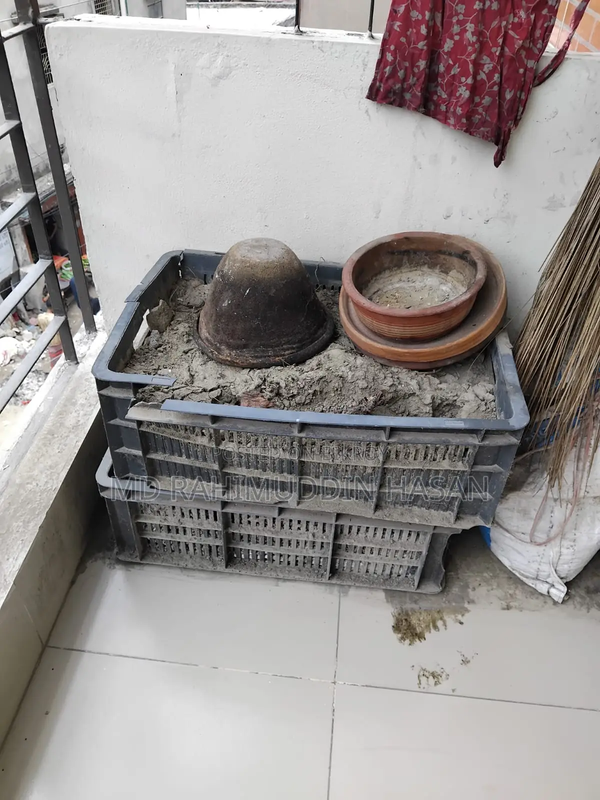 রঙের বালতি মাটিসহ বিক্রি হবে