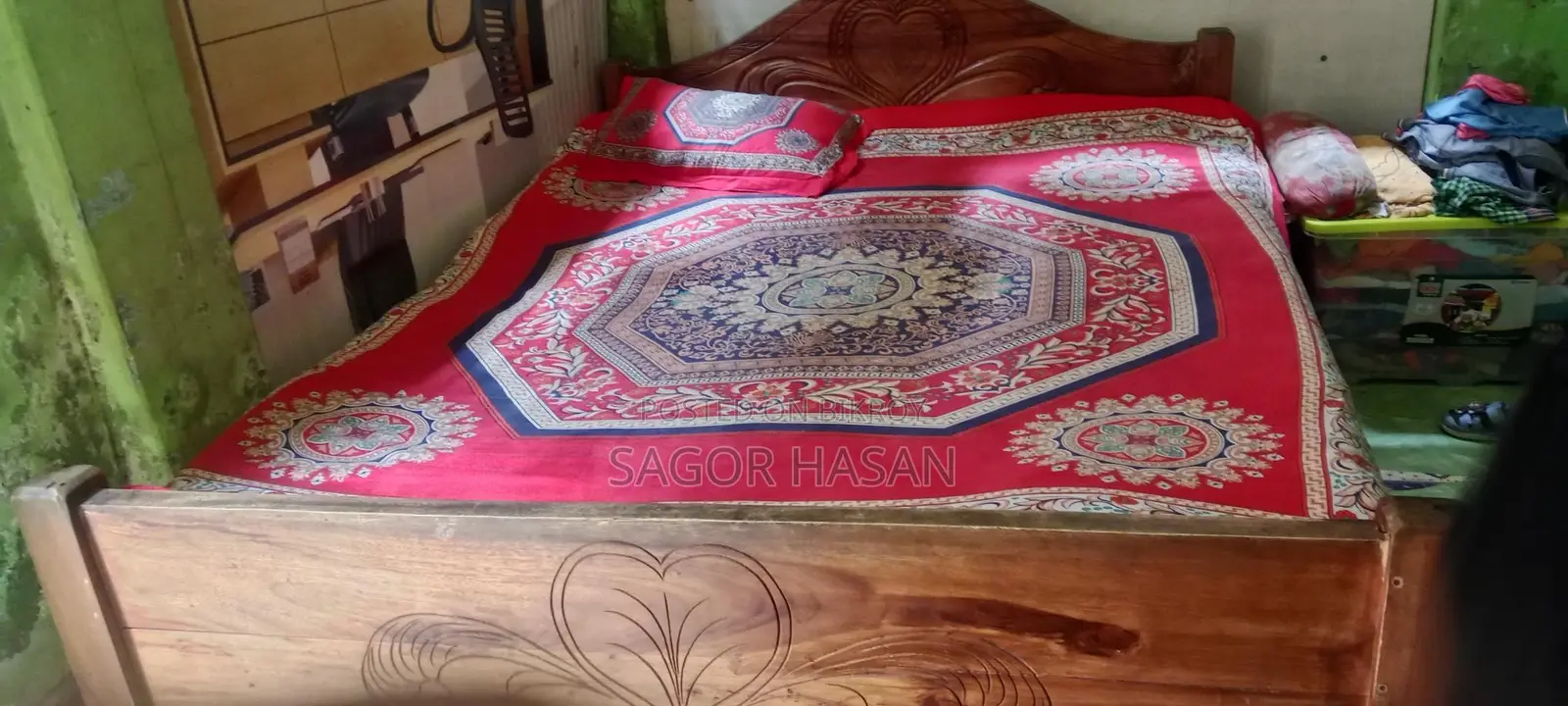 কাঠের খাট