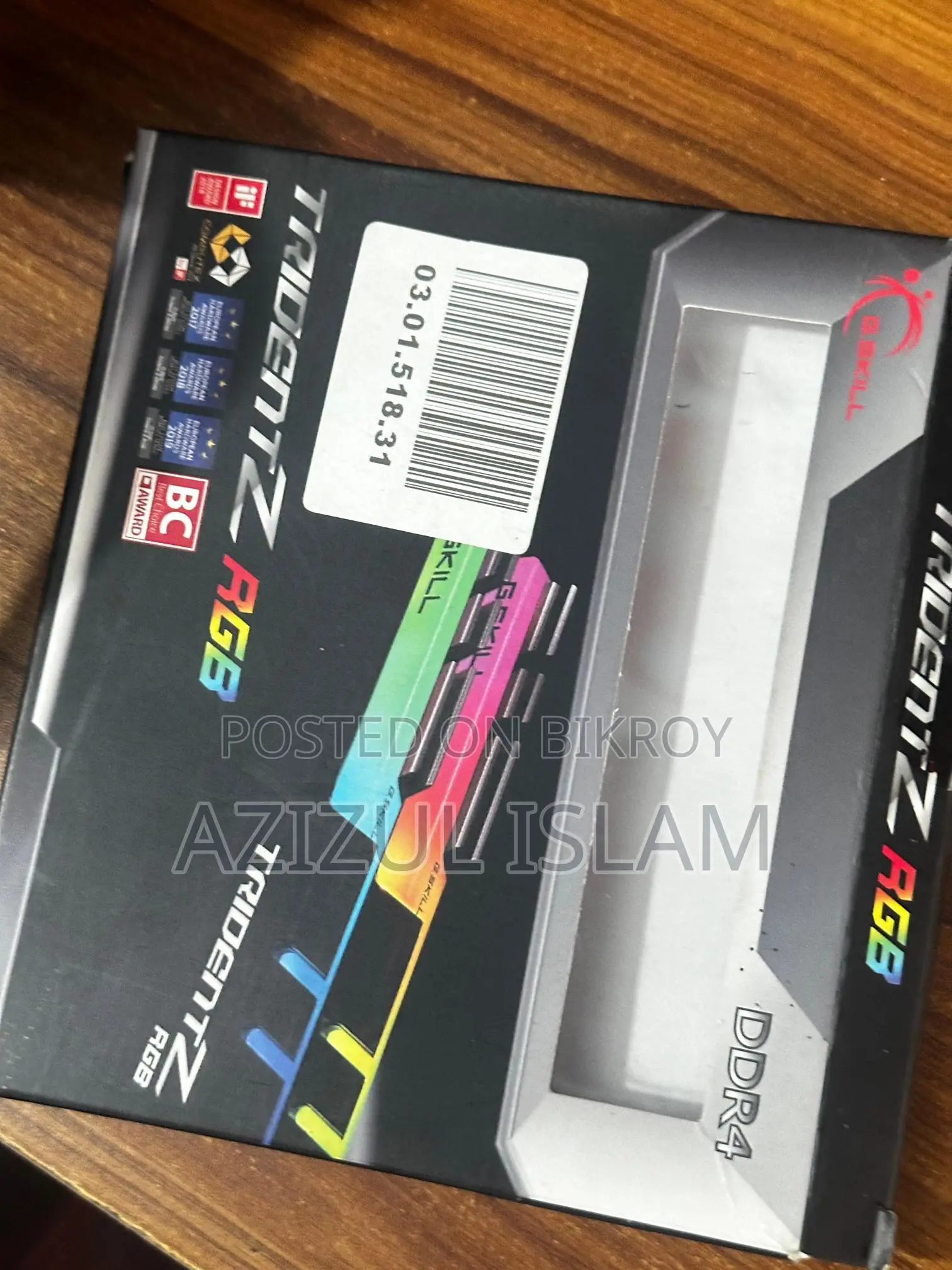 16GB RGB Trident Z RAM + GTX 1050 Ti