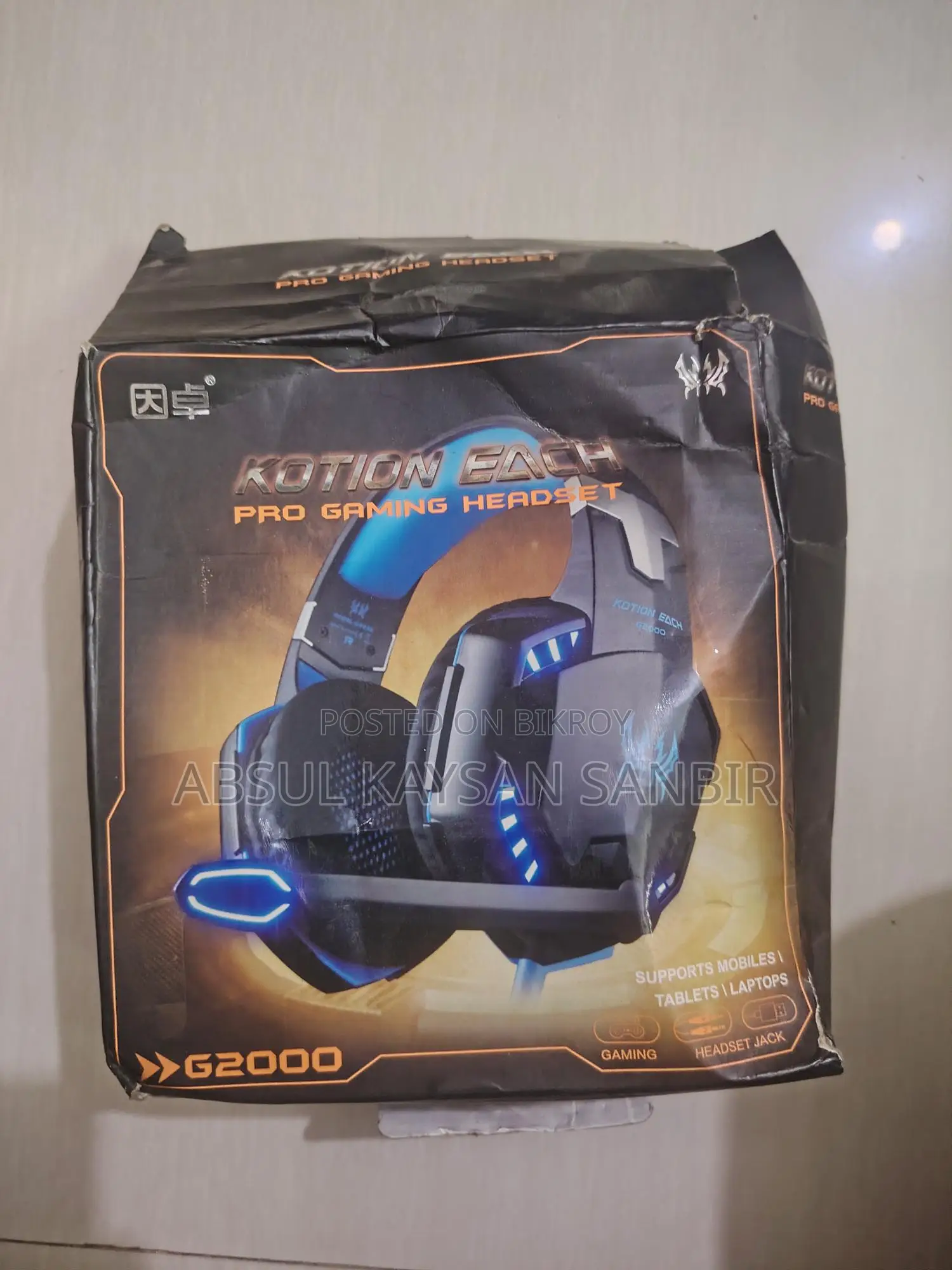 Kotion Each G2000 Gaming Headset Box Included
