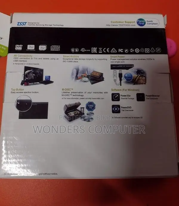 Brand New SAMSUNG PORTABLE DVD ROM 1 Year Warranty