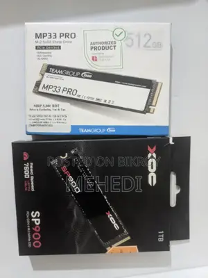 M.2 1 TB / 512 GB SSD