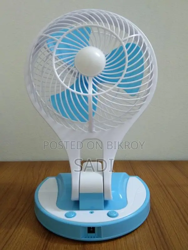 Rechargeable Charger Fan With Light