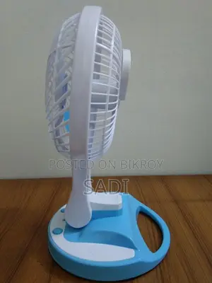 Rechargeable Charger Fan With Light