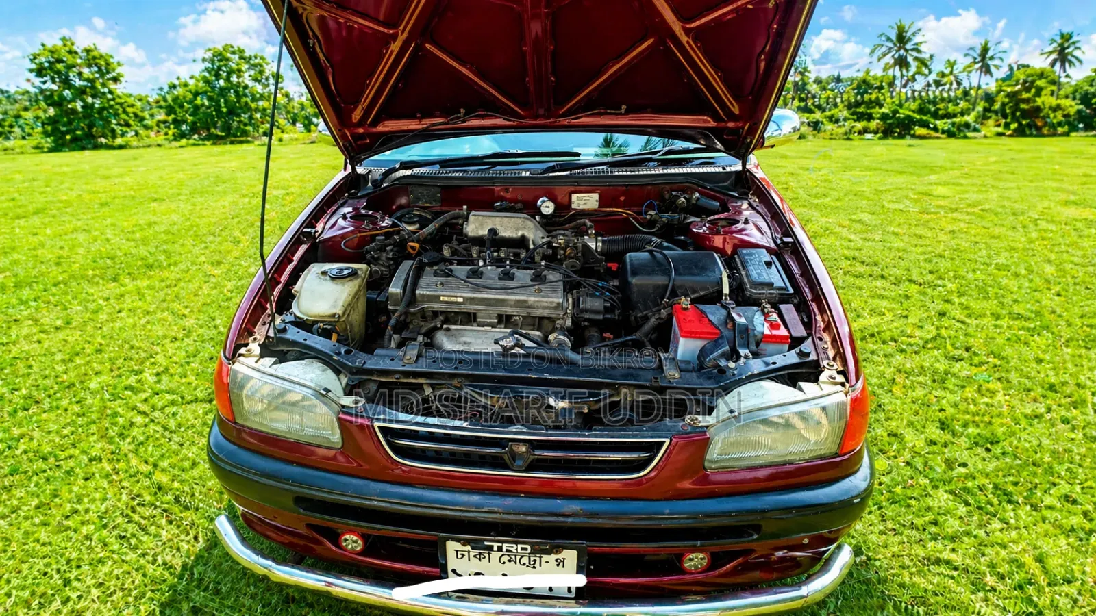 Toyota Corolla Automatic 1995 Maroon
