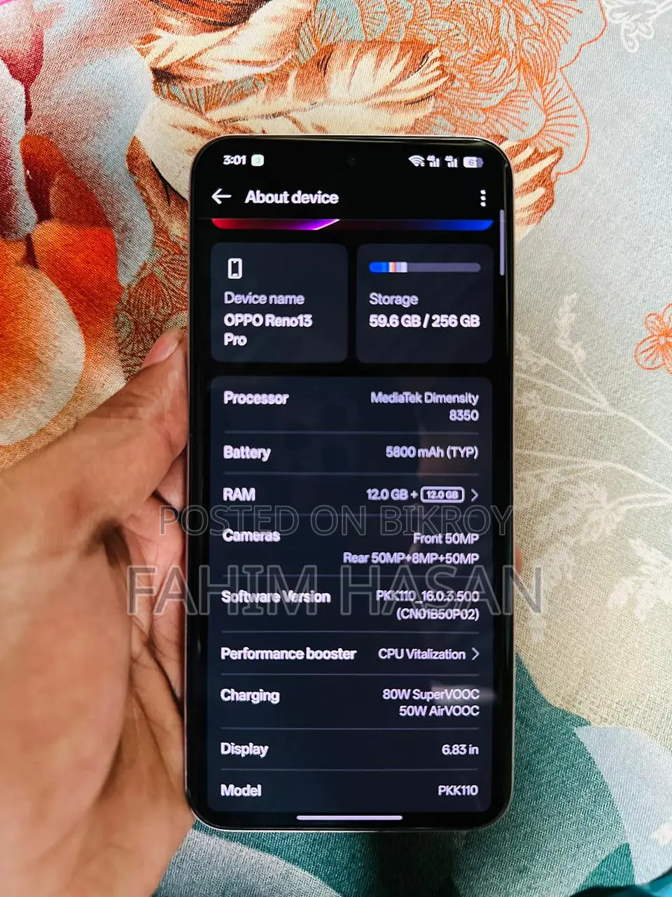 OPPO reno 13pro (Used)