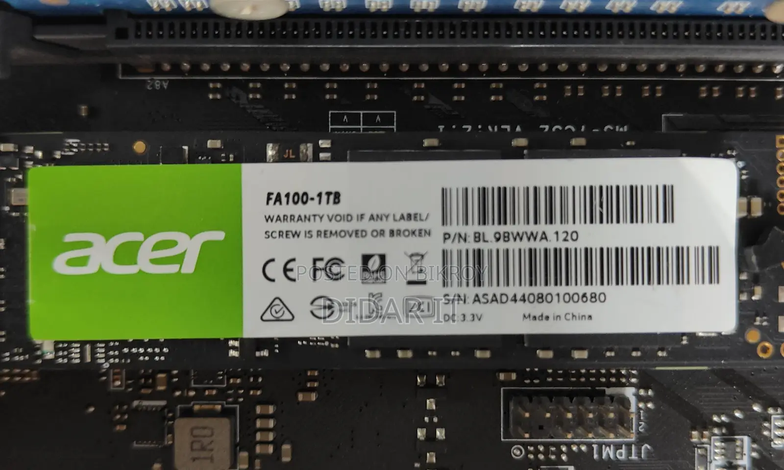 Super Deal: Acer Fa100 1tb Nvme SSD - Just Like New!