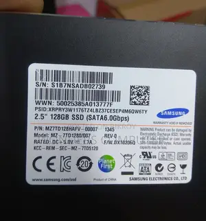 Samsung 2.5" 128gb Original SSD With 1 Year Warranty