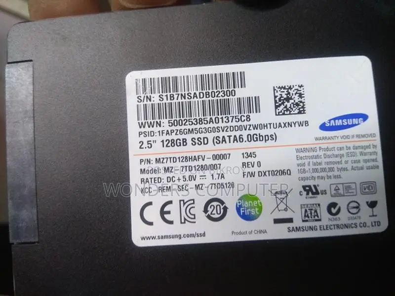 Samsung 2.5" 128gb Original SSD With 1 Year Warranty