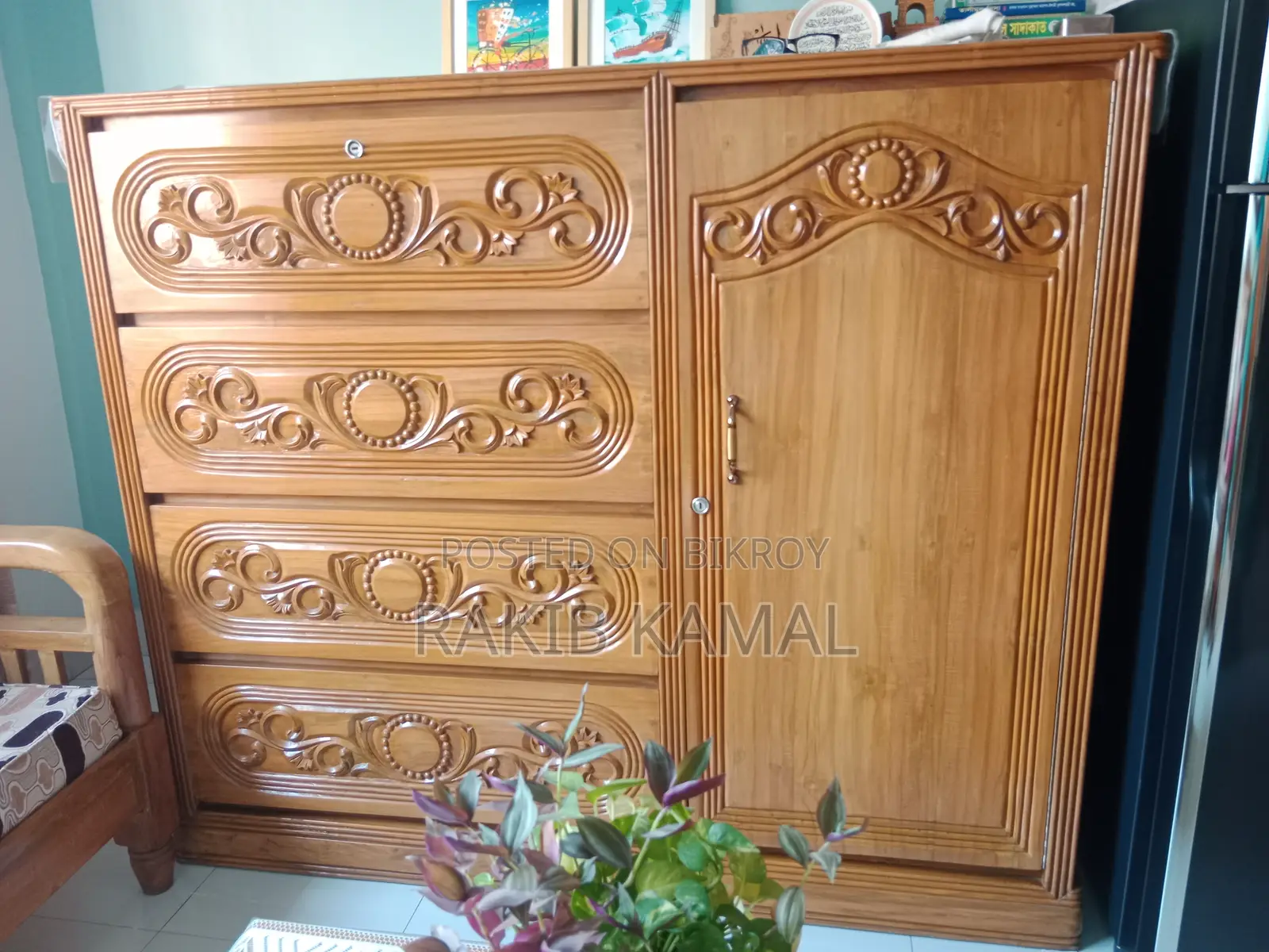 Teak Wood Wardrobe