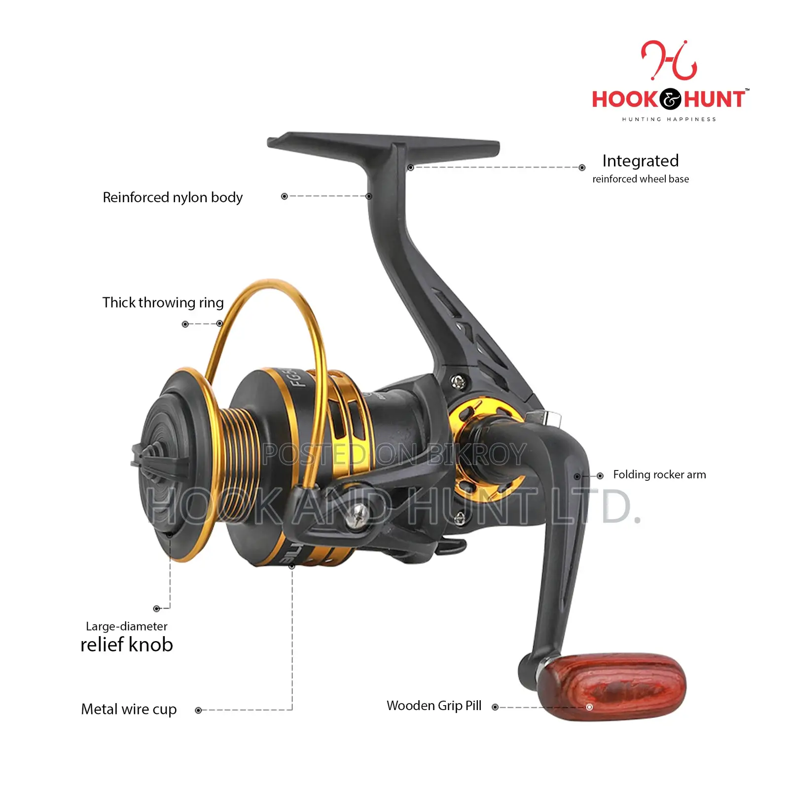 FG Spinning Fishing Reel 1000–7000