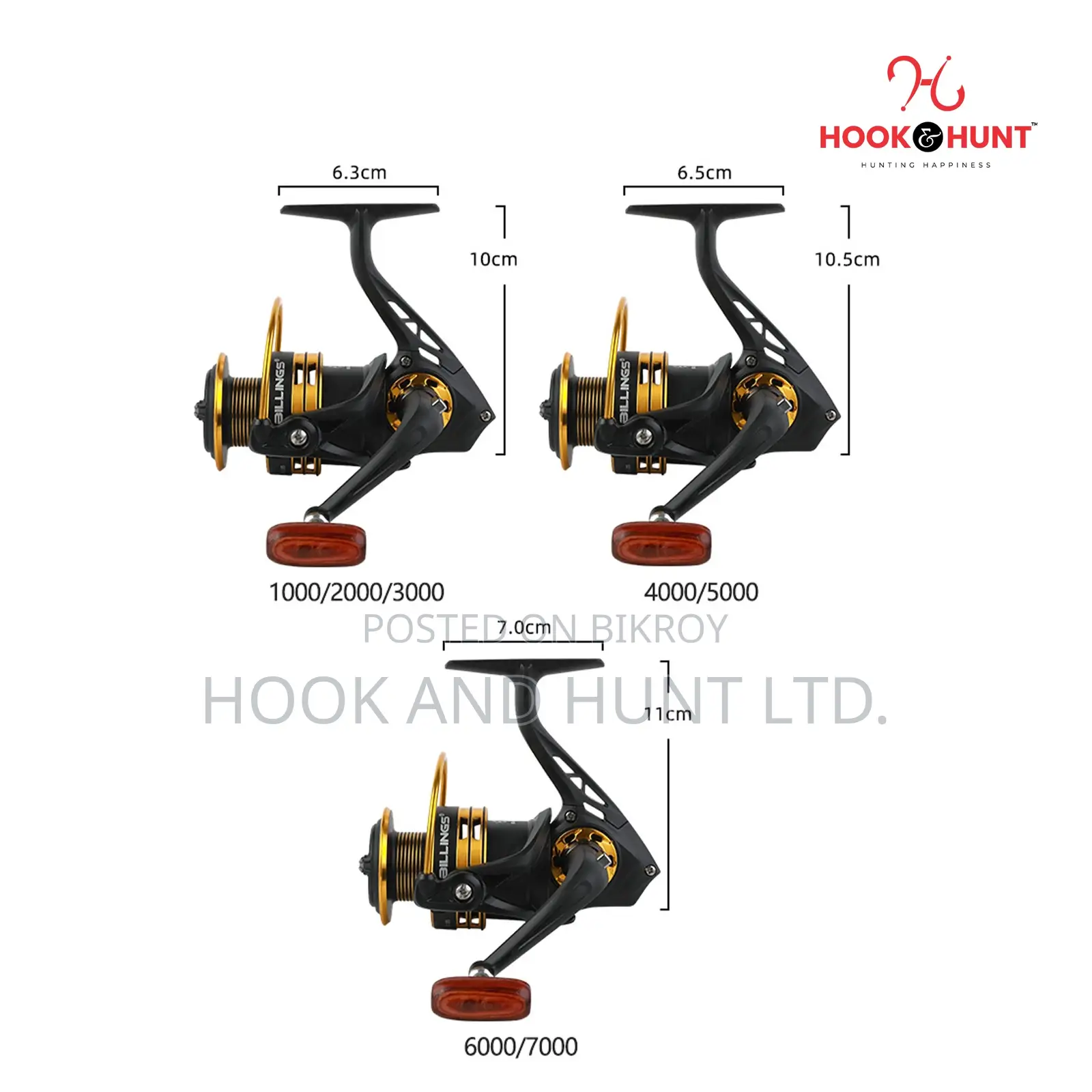 FG Spinning Fishing Reel 1000–7000
