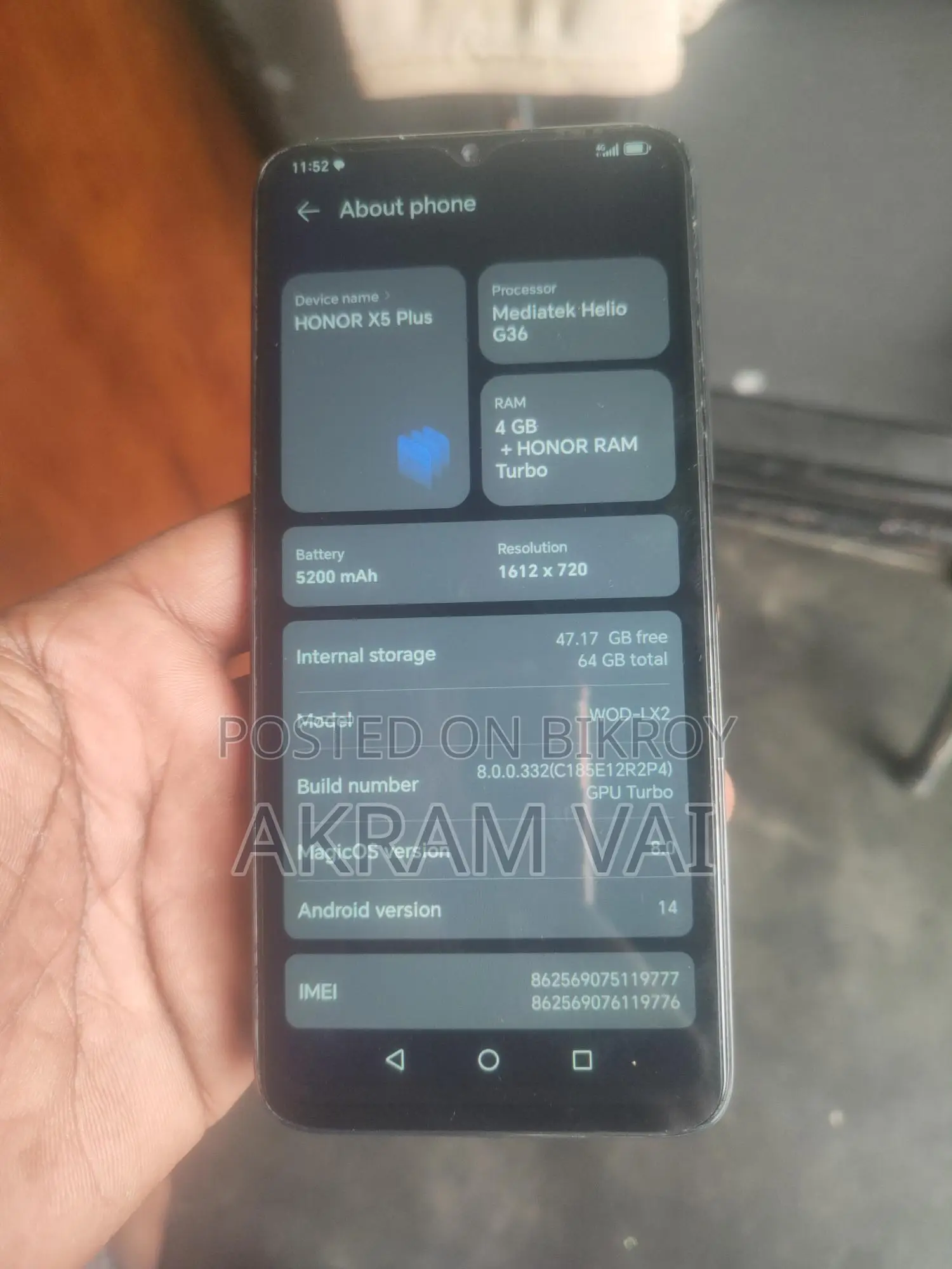 Honor X5 PLUS--4/64 (Used)