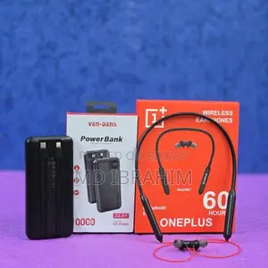 Ven-dens 10000mAh Super Power Bank + OnePlus Wireless Neckband