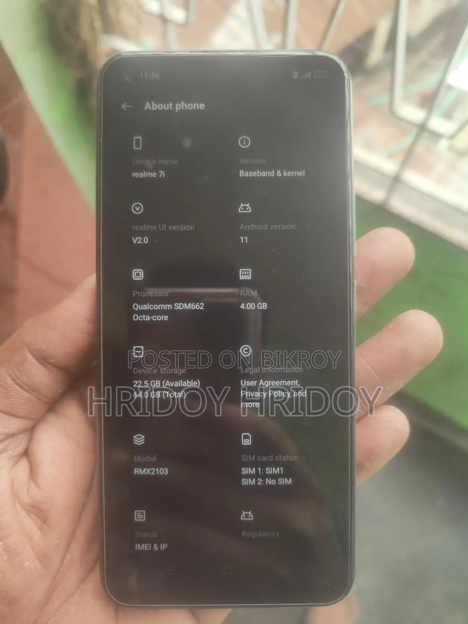 Realme 7i 4/64 (Used)