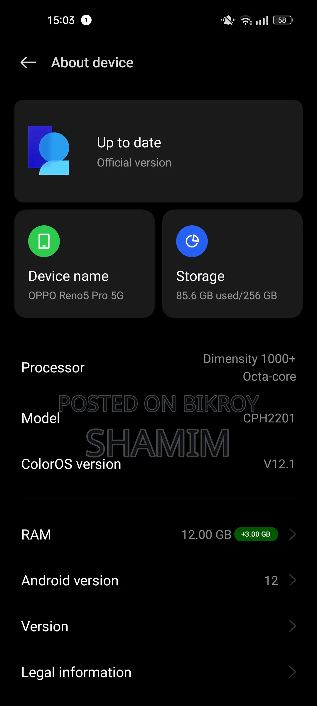 OPPO Reno 5 Pro 12/256 (Used)