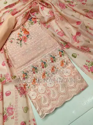 Three-piece with full-body Chikankari work