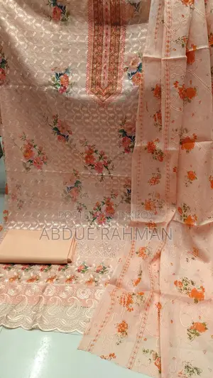থ্রি-পিস ফুল বডি চিকেন কারি কাজ করা