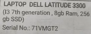 laptop dell latitude 3300