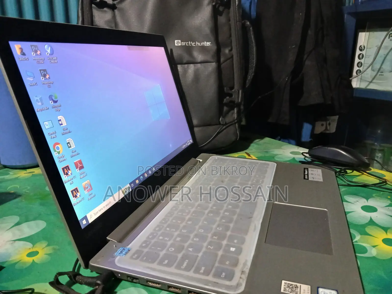 The laptop has not been used much. 256 GB SSD installed on 22/04/26.