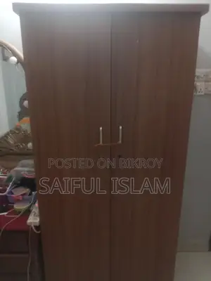 2-Part Oak Wood Almirah for Sale