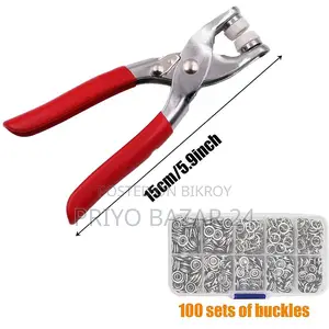 Hand Pressure Pliers for Prong Snap Button 100pcs