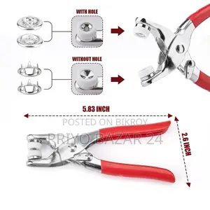 Hand Pressure Pliers for Prong Snap Button 100pcs