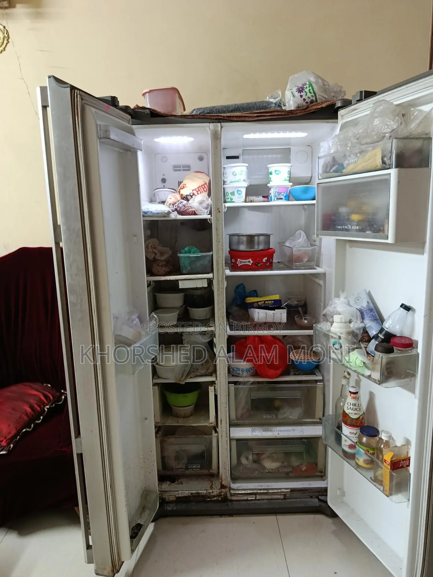 Brand Name Double Door Fridge for Sale (650 Liters)