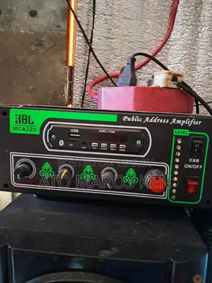 Two 10-inch speakers and machine
