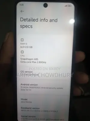 Xiaomi Redmi Note 12 Display change kora (Used)
